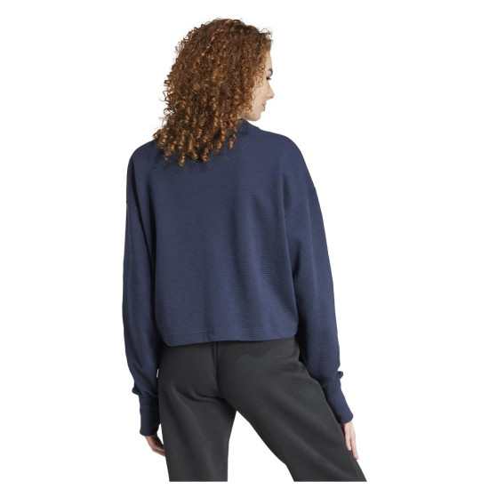 Adidas Γυναικείο φούτερ All SZN Ribbed V-Neck Sweatshirt